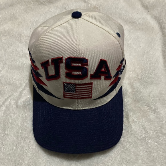 Other - Team USA vintage 90s Athletic Snapback cap hat 1996 Olympics